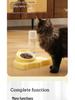 Pet Double Ceramic Bowl: Integrated Water & Food Anti-Tip Feeder for Cats and Dogs