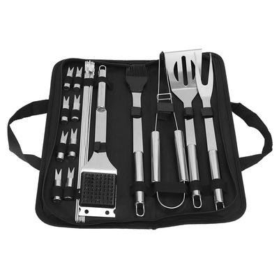 21-teiliges/Set BBQ Outdoor Edelstahl Grillwerkzeug-Set Küchenzubehör