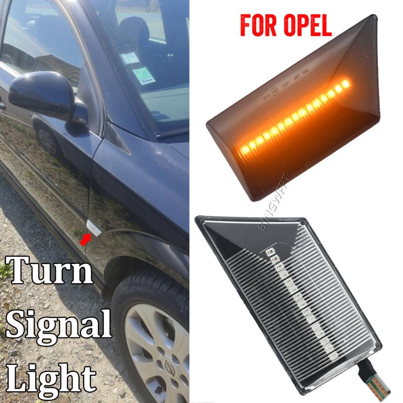 Links+Rechts Auto LED Dynamische Blinker Seitenmarkierungsleuchten Blinker Leuchte Für Opel Vectra C 2002 2003 2004 2005-2008