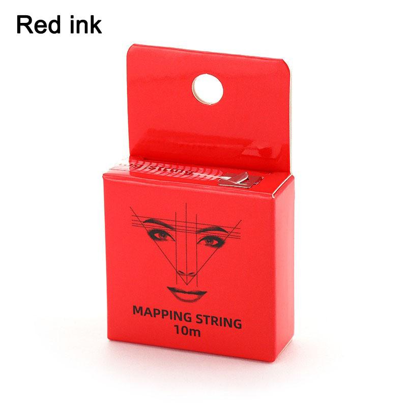 New Microblading 10m Pre-ink Mapping String Liner Thread Semi Permanent Positioning Eyebrow Dyeing Measuring Tool WSPJ02 красный