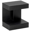 Nightstand, Side Table with Drawer and Storage Compartment, Modern Sofa Table with Shelf for Various Rooms, Black