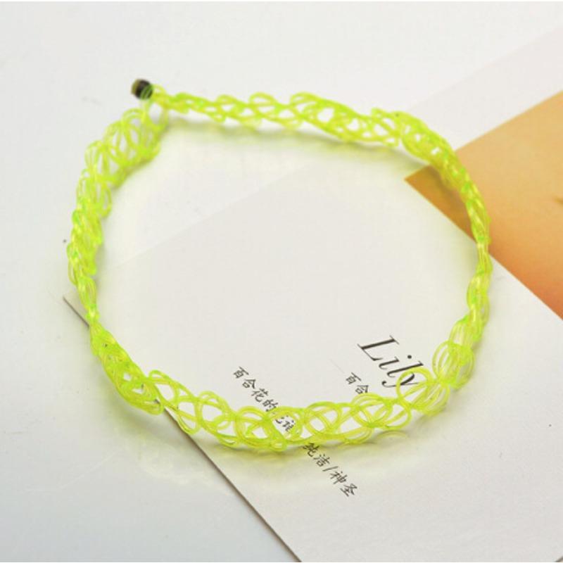 Women Hollow Elastic Mesh Choker Necklace Minimalist Daily Wear Neck Accessory