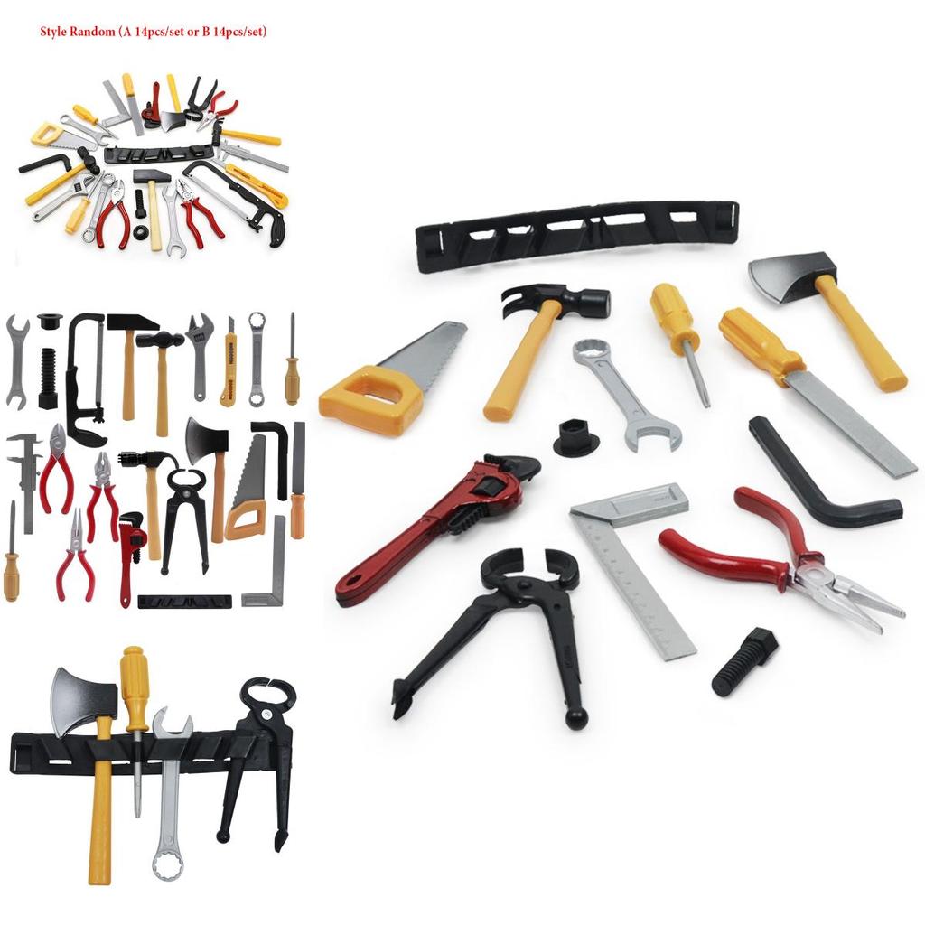 Premium 14pcs Construction Tool Set Toy For Childrens Creative Pretend Play And Learning