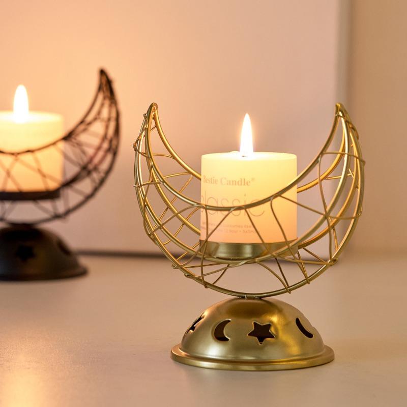 Handheld Crescent-shaped Metal Incense Burner Golden Living Room Desktop Incense Burner Decoration