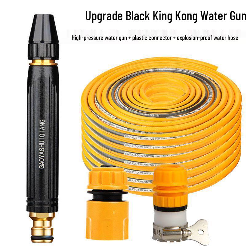 High-Pressure Car Wash Hose Set: Direct Spray Nozzle for Car Washing & Gardening