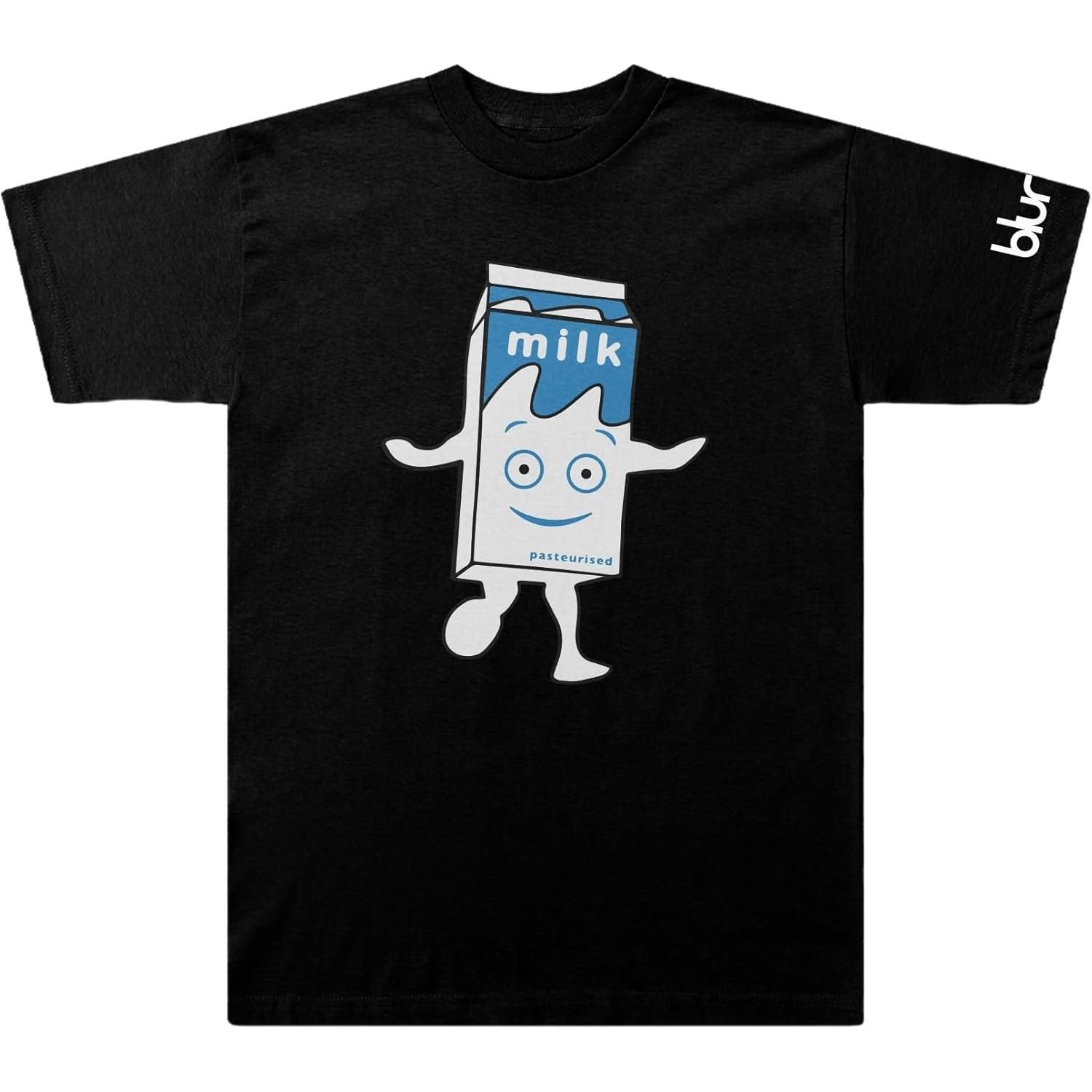 Унисекс-взрослая молочная футболка XXXXXL чёрный