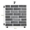 30x30CM Kitchen Touch Feel 3D Texture 4MM Thickness Wall Paper Tile Sticker Decal Home Decoration
