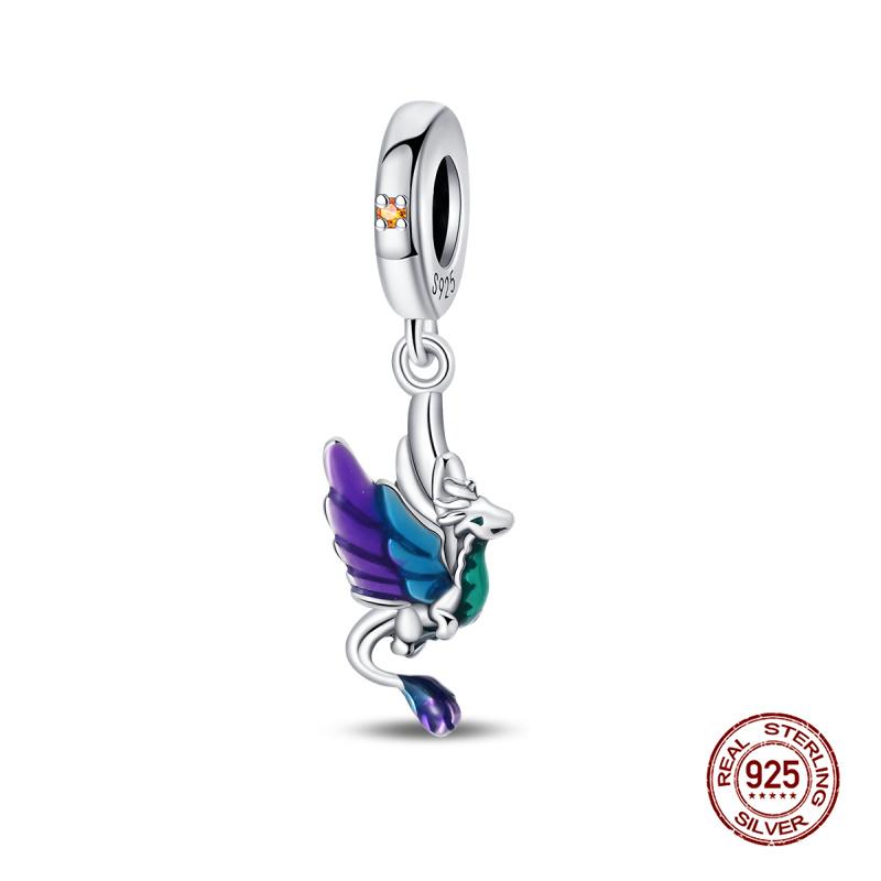 Original Charms Copper Parrot & Bird Charms Bead Fits Women 3Mm Original Bracelet Necklace Diy Fine Jewelry Gift New In