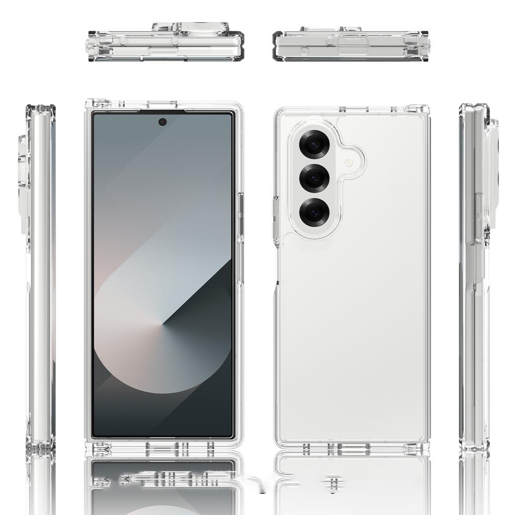 For Samsung Galaxy Z Fold7 5G Case Anti-Scratch TPU+Acrylic Clear Back Phone Cover