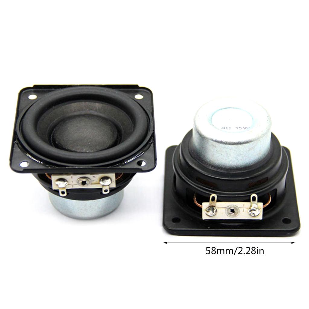 Versatile 58mm Magnetic Speaker, 4Ohm, 15W Full Ranges Woofer Loudspeakers Replacement for Various Devices Applications