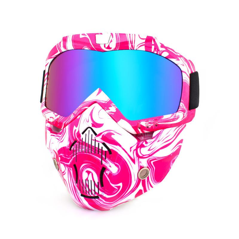 Retro face masks, goggles, off-road motorcycles, racing goggles, outdoor cycling glasses, skiing