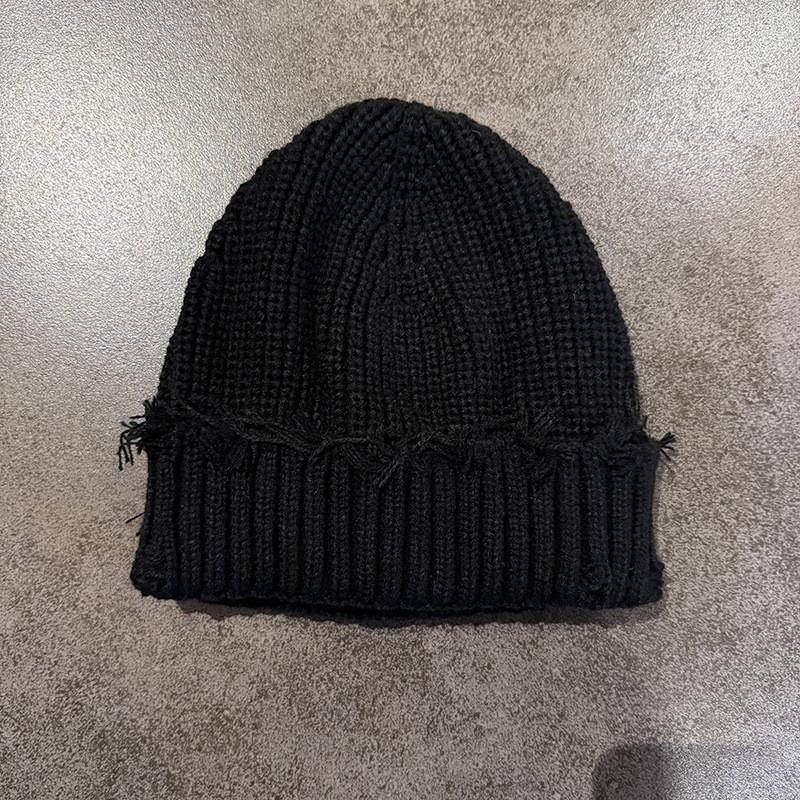 Knitted Color Solid Cap Winter Street Style Warm Beanie Hat For Casual Wear