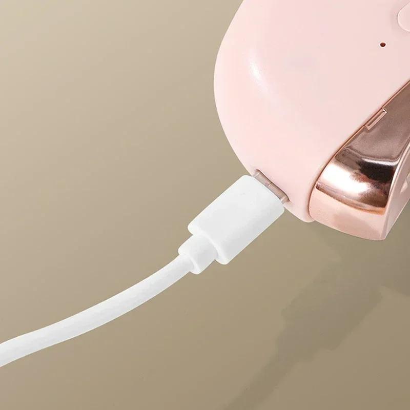 Electric Nail Clipper Grinding and Polishing with Light Automatic Nail Trimmer Rechargeable Nail Cutter Manicure for Baby Adult