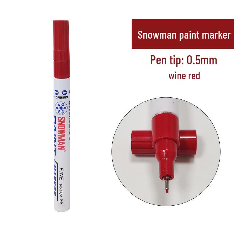 Япония Yeti Extra Fine 0,5 мм Водостойкий и термостойкий промышленный маркер, устойчивый к спирту, не выцветающий вино красного