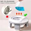 3 In 1 Travel Toilet Seat Foldable Silicone Baby Potty Training Seat Gray Blue Pink