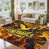 Fenerbahçe FC Design Crystal Velvet Rug Soft Decorative Mat for Bedroom Entrance