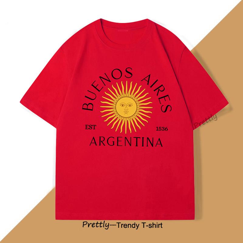 

Argentina T Shirt Women Men Argentinian Tshirt Argentine Flag Print Men TShirts Cotton Short Sleeve Tee Summer Oversized Tops S