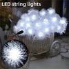 LEDs Snow Pompon Fairy Dandelion String Lights For Festival Christmas Party Wedding Garden Decoration DIY Lighting