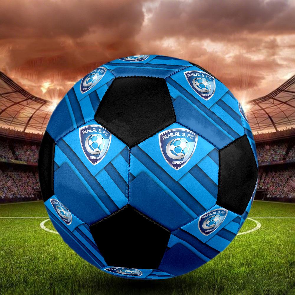1pc Al Hilal SFC Soccer Ball Size 5 Indoor Soccer Ball Fashion Colorful Backyard Game - Great For Sports Fans Gift HE20