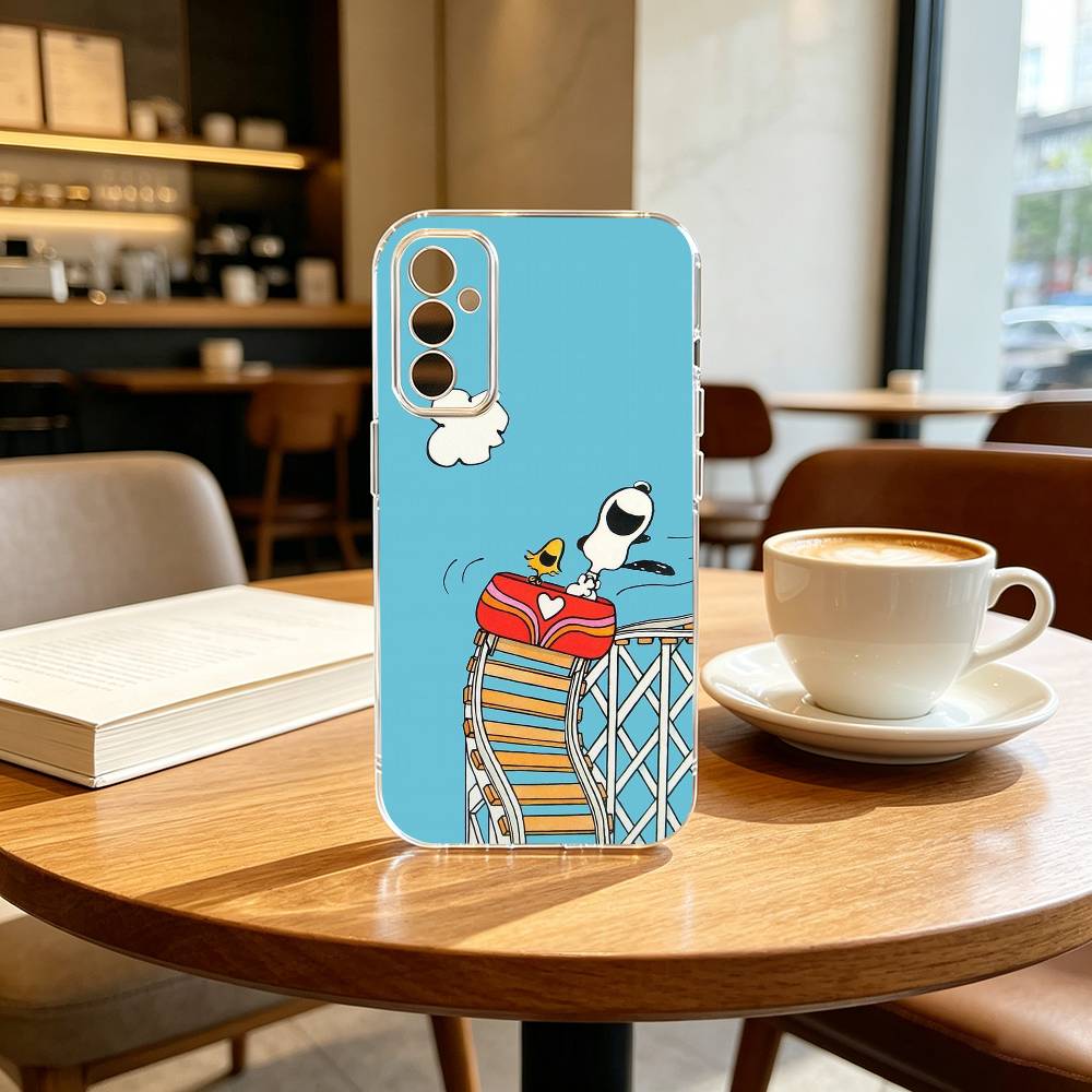 Cartoon Z-S-noopy-PC  Phone Case For SamsungA10,12,20,21S,30,31,40,50,51,52,70,71 Transparent Cover