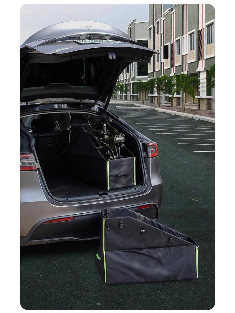 Boîte de rangement pour vélo pliant Dahon: Convient aux coffres de voiture, aux places de parking et aux zones de stockage.