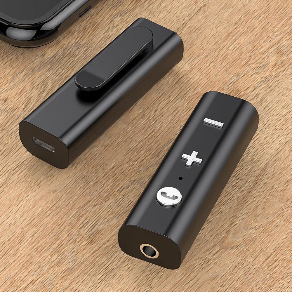 Bluetooth 5.0 Audio Receiver 3.5mm AUX Stereo Music Wireless Adapter with HD Mic HandsFree Calling for Car Kit Speaker Headphone
