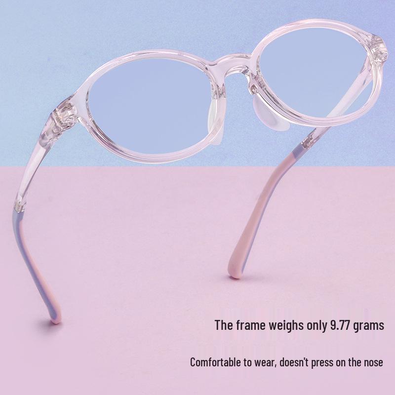 Children's Ultralight Transparent Eyeglass Frame with Soft Nose Pads for Boys & Girls (Model 89213ET)
