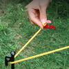 20 Pcs Shelter Tent Aluminium Alloy Wind Rope Anti-Slip Buckle Stopper