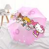 1pc Hello Kitty Friends Pink Background Umbrella with Plastic Handle,Suitable for All Seasons Home Travel Outdoor UmbrellaSanlio118