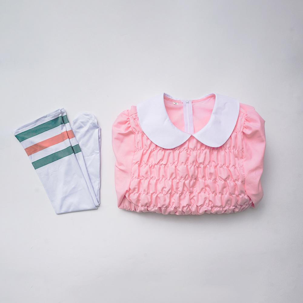 Eleven Cosplay Costume TV Pink Dress Thin Stranger 11 for Adult Kids Women Girls Outfits Fantasy Halloween Carnival Party Suit