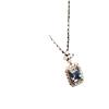 2021 Trendy French Style S925 Sterling Silver Aquamarine & Blue Topaz Clavicle Necklace for Women