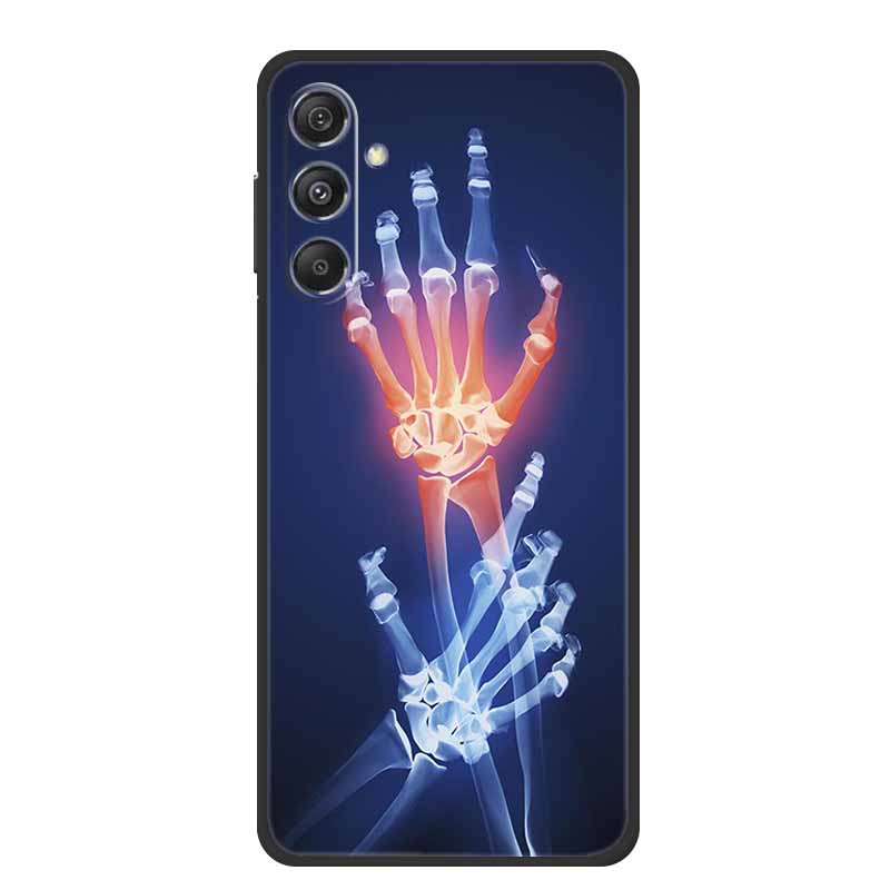 Funda For Samsung A17 Back Cover Case Fashion Black Silicone TPU Soft Phone Case For Samsung Galaxy A17 2025 Case A 17 Coque Bag
