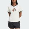 Adidas T Shirts Women's Jade White Crew Neck Moderate KB7214