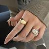 Stainless Steel Simple Smooth Metal Heart Ring for Women Men Y2K Trendy Ring Korean Elegant Party Jewelry Couple Rings