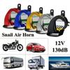 Car Motorcycle Horns 12V 130dB Snail Air Horn Waterproof Snail Air Horn Siren Loud Sound 510hz for Truck Motorcycle Boat