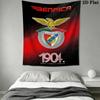S.L. Benfica Wall Tapestry Aesthetic Wall Hanging Printed Fabric Blanket Decorative Tapestries for Bedroom Living Room Home Decor