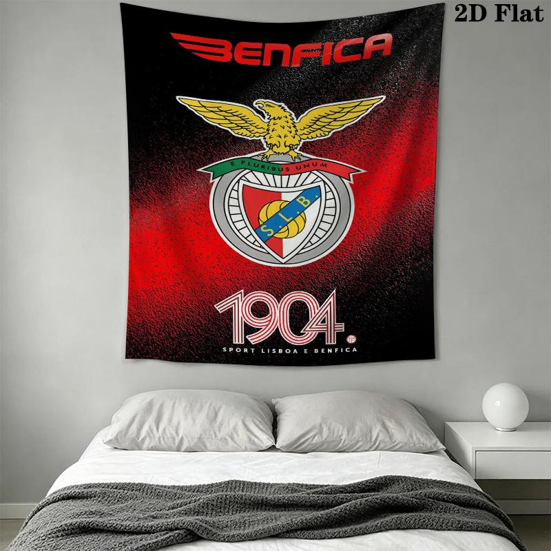 S.L. Benfica Wall Tapestry Aesthetic Wall Hanging Printed Fabric Blanket Decorative Tapestries for Bedroom Living Room Home Decor