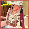 Lanyard For Mom Phone Case For Wiko T50 Shockproof Waterproof Dirt-resistant Phone Holder Silicone Back Cover Kickstand