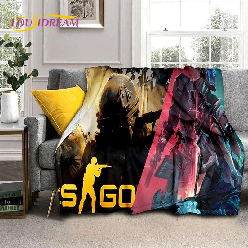 Counter Strike Game,CS GO,Gamer 3D Blanket,Soft Throw Blanket for Home Bedroom Bed Sofa Picnic Travel Office Cover Blanket Kids