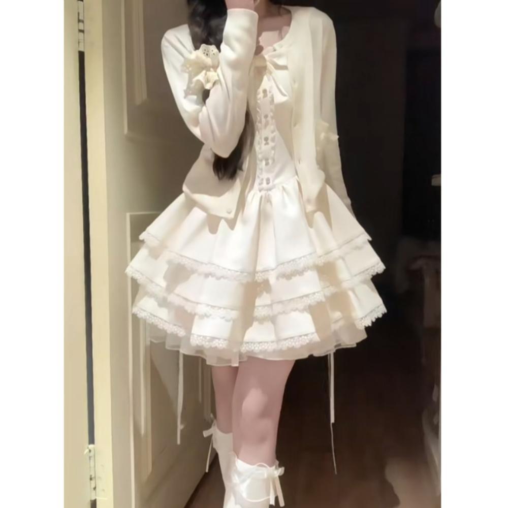 

Маленький пышный комплект платья-торта — это милая балетная универсальная женская летняя юбка S- (can be worn within 45kg)