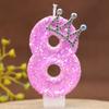 Diamond Number Candle Crown Creative Decoration Birthday Cake Candle Creative Handmade Diy