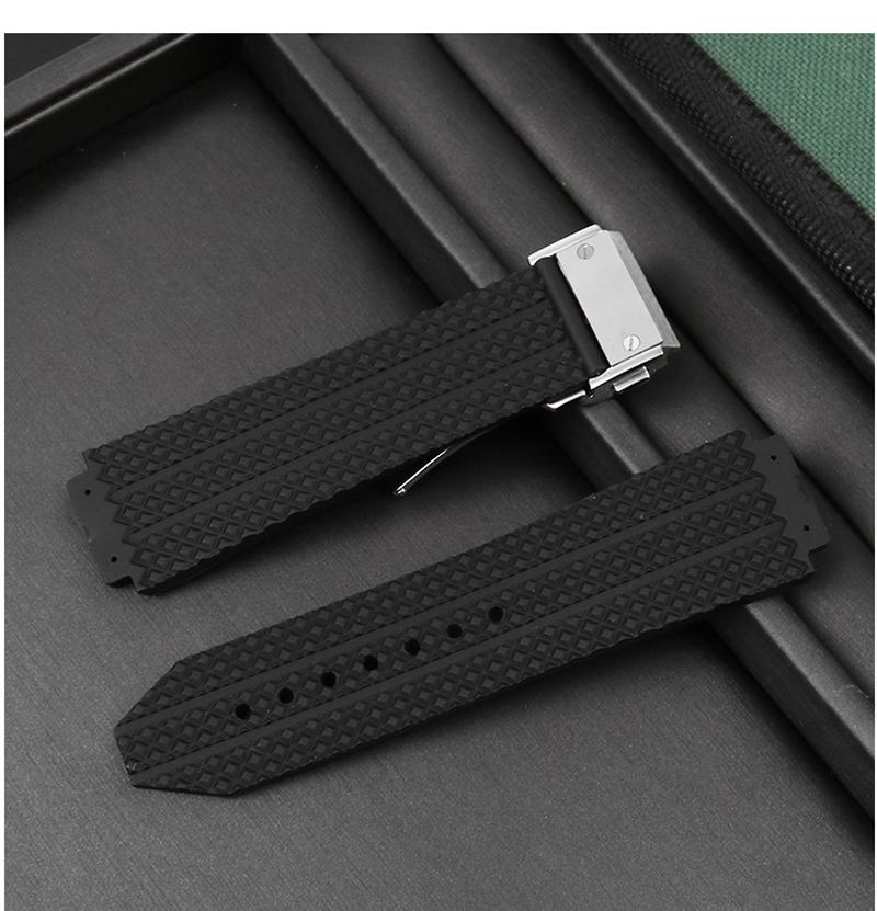 Armband für HUBLOT BIG BANG Silikon 26*19mm Wasserdicht Herren-Uhrenarmband Ketten-Uhrenzubehör Gummiarmband Armband