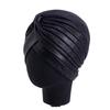 Nové dámské zlaté stříbrné turbanové čepice chemo bandana hidžáb plisovaná indická čepice turbante klobouk dámský šátek na vlasy muslimská pokrývka hlavy