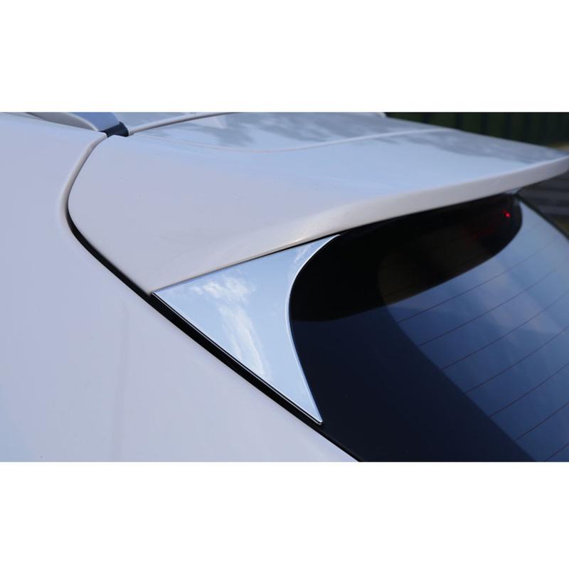 For Hyundai Tucson 2015 2016 2017 2018 Car Body Styling Cover Tail Rear Spoiler Side Triangle Molding Window Bezel Trim 2PCs