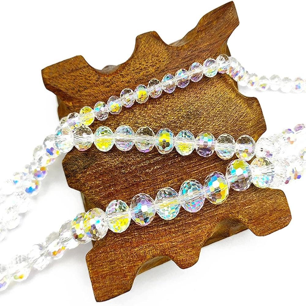 10MM Glass Beads Faceted Crystal Beads DIY Jewelry Making Round Crystal Glass Beads  Earrings