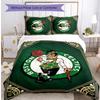 Celtic FC Bedwäsche-Set 3-teilig, atmungsaktiver Bettbezug mit Kissenbezügen, dekorative Bettwäsche für Schlafzimmer, Zuhause