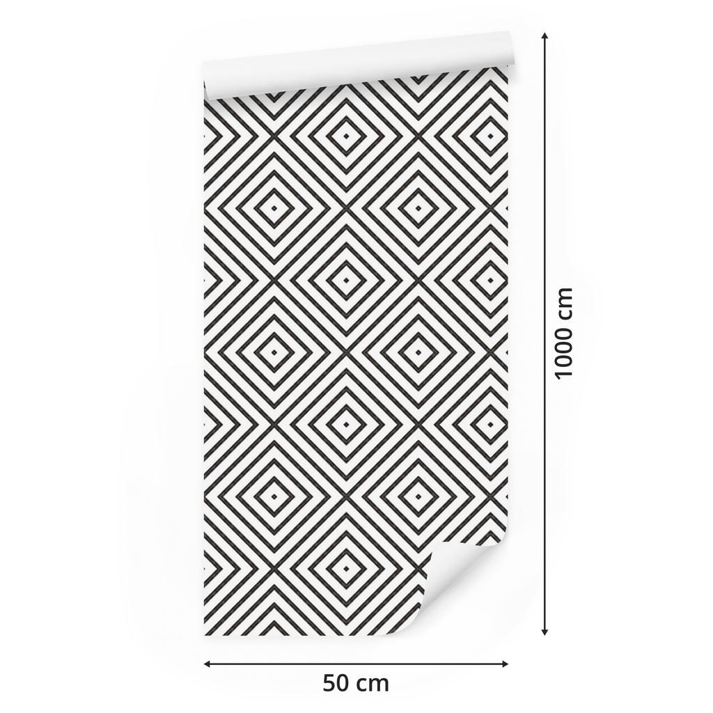 Wallpaper Modern Geometric Pattern for Living Room and Bedroom 50x1000