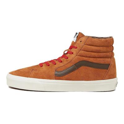Sk8-Hi Plaid - Glazed Ginger Brown Men Sneakers VN000CMXN1Z