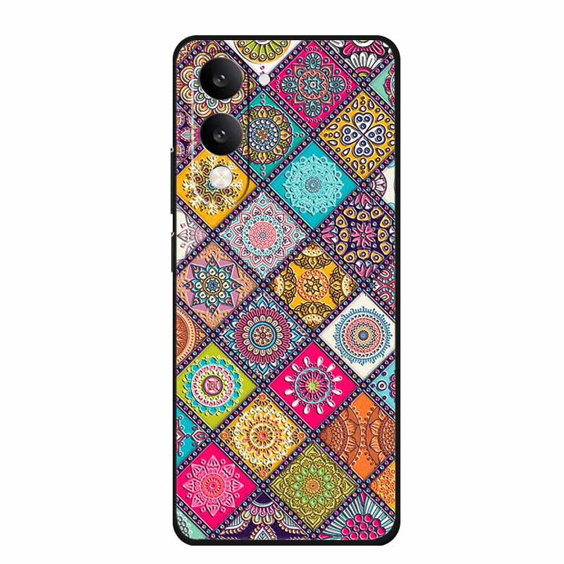 3D Emboss Case For Vivo iQOO Z10 Lite Phone Case Coque Flowers Silicone Soft Back Cover For Vivo Y29S Y29T Y19s GT 5G Case Funda