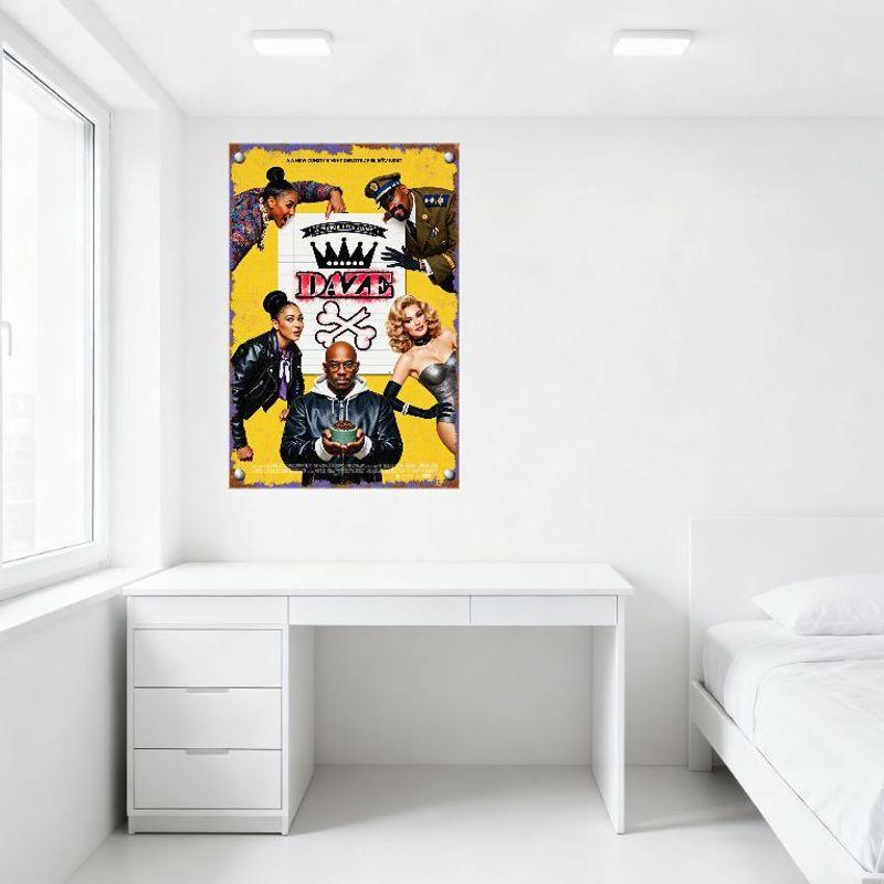 DAZE Spike Lee Movie Retro Metal Tin Sign, Colorful Dynamic Poster with Characters & Graphics, Vintage Home/Bar/Cafe Man Cave De